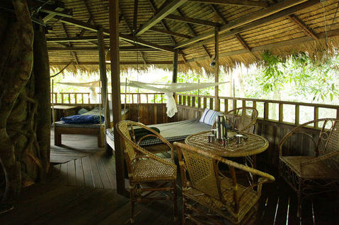 Laos - Bolaven Plateau - Tree Top Explorer - boomhut interieur - foto: Tree Top Explorer